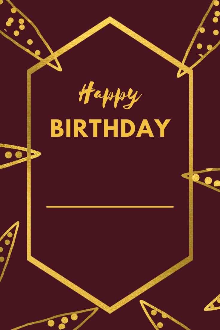 Happy Birthday Printable Tag Pinterest