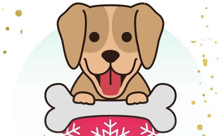 Merry Christmas Puppy greeting Cards